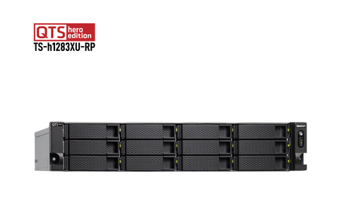 QNAP TS-h1283XU-RP-E2236 12-Bay QTS hero NAS DISKLESS – TechComp USA, Inc
