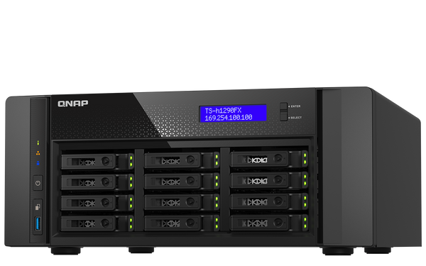 TS-h1290FX QNAP 12-Bay all-flash desktop NAS