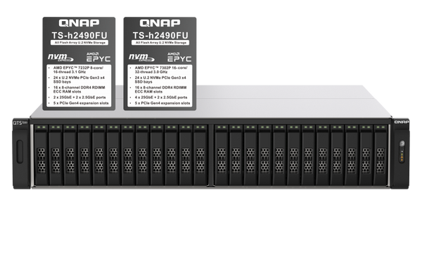 TS-h2490FU QNAP 24-Bay all-flash NAS (SPECIAL ORDER)