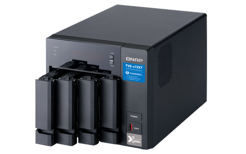 TVS-472XT-PT QNAP Ultra-High Speed 4 Bay Thunderbolt™ 3 NAS