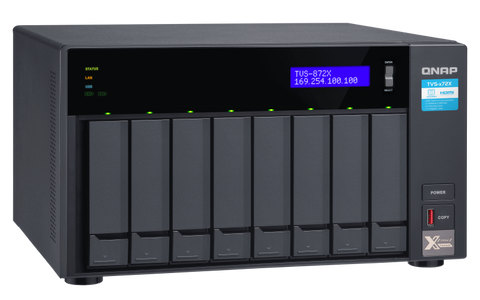TVS-872X-i5 QNAP Desktop 8-bay NAS/iSCSI IP-SAN Diskless – TechComp USA, Inc